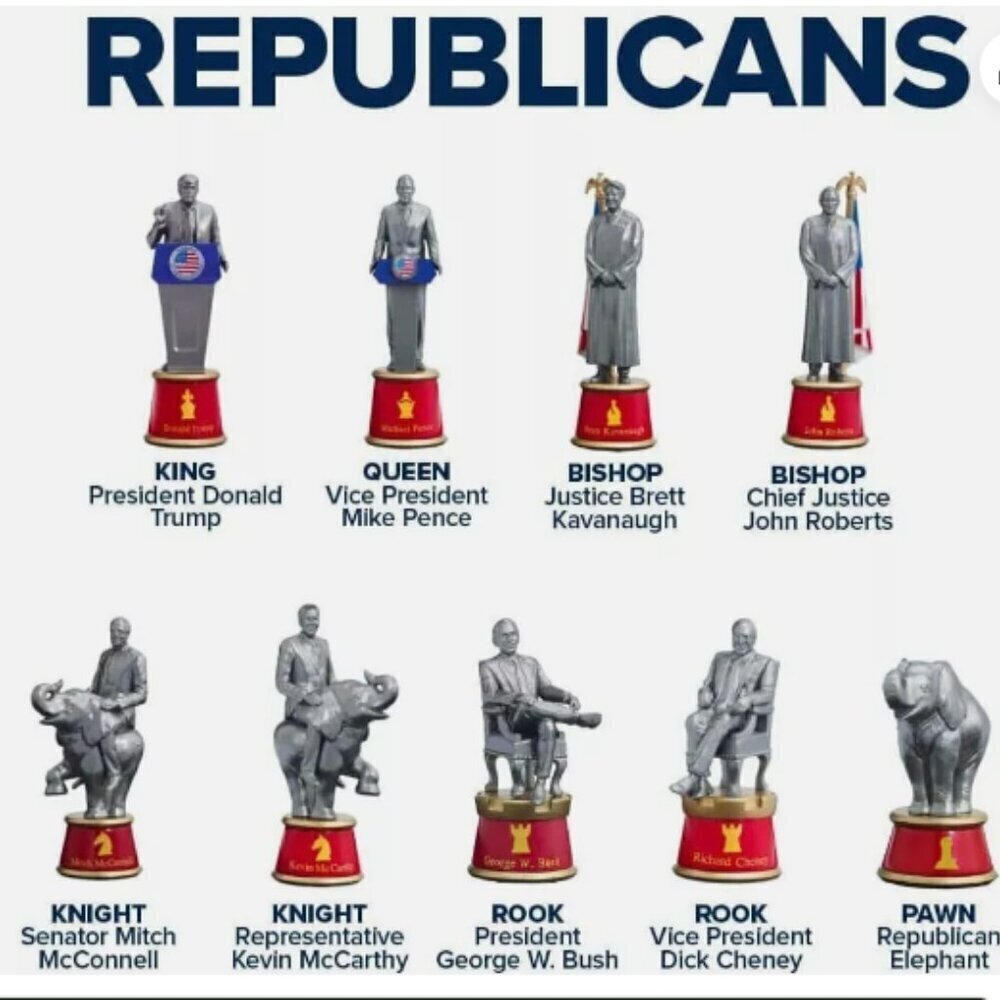 BulbHead 2020 Battle For The White House Collectors Edition Chess Set - Picture 3 of 4